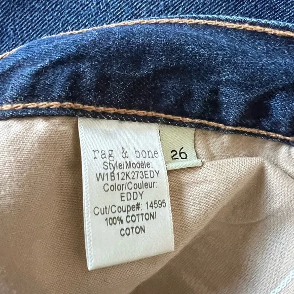 Rag & Bone Eddy Dive Denim Asymmetrical Mini Skirt - Picture 4 of 6